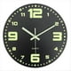 thumbnail image 1 of Relojes de Pared de 12 Pulgadas Que Brillan en la Oscuridad Reloj de Pared Silencioso Luces Nocturnas Que No Hacen Tictac Reloj de Pared Vintage de Madera Luminoso, 1 of 5