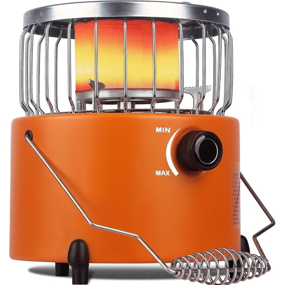 Propane Heater, Indoor & Outdoor 2 in 1 Propane Heater & Stove Pro, Camping Gas Stove Camp Heater(9,000 BTU)