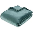 thumbnail image 2 of Berkshire Serasoft Plus Plush Polyester Blanket (Full/Queen, Mineral), 2 of 7