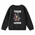 thumbnail image 3 of Naruto Classic Team Seven Youth Black Crew Neck Sweatshirt-XS, 3 of 5