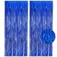 thumbnail image 1 of Cortinas con flecos de aluminio GREATRIL, azul oscuro, 1 m x 2,5 m, paquete de 2, 1 of 8