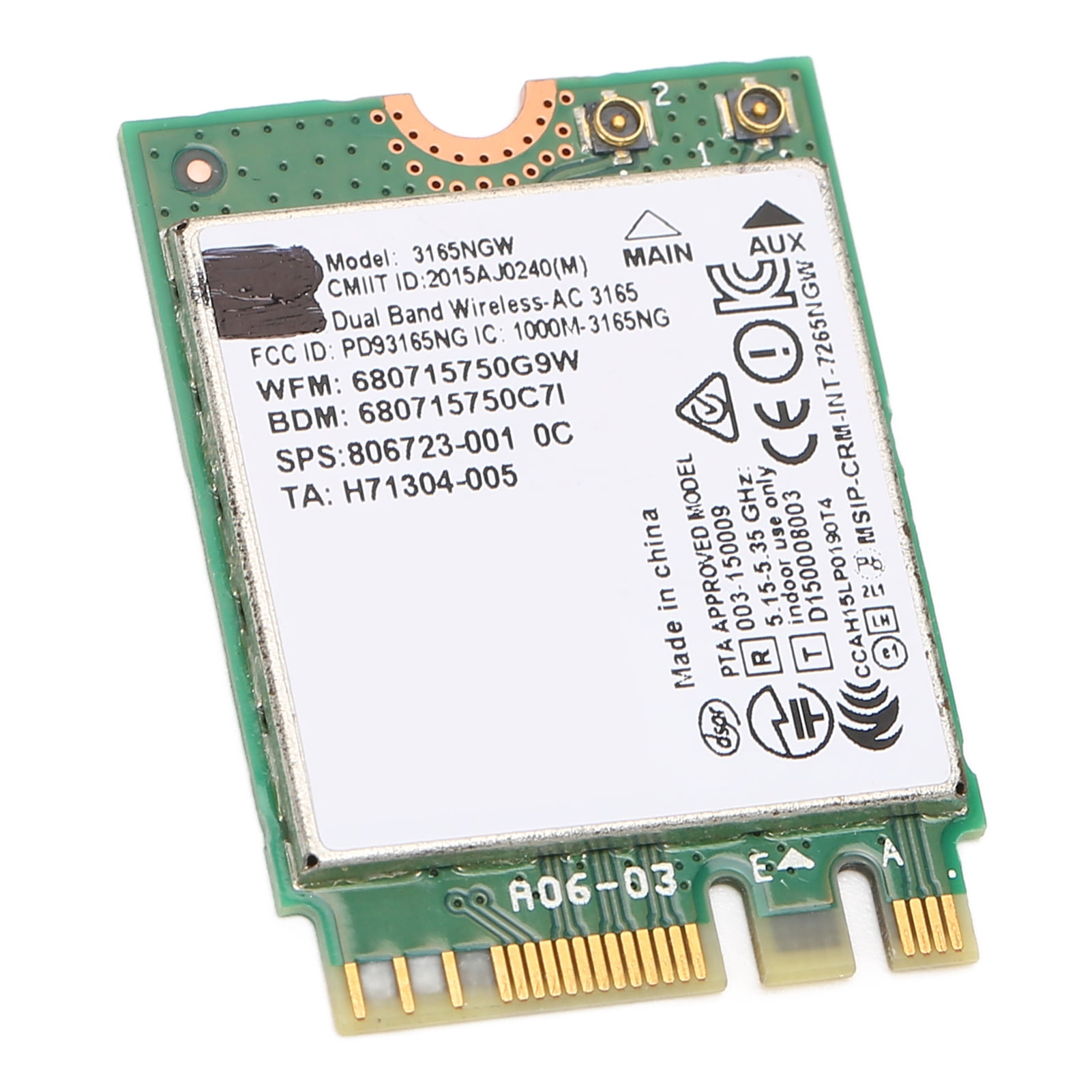 Tebru NGFF Network Card,Wireless Card NGFF M.2 2.4G 5G Dual Band