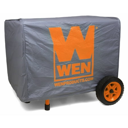 WEN Products 31" X 26.5" X 24.5" Gray and Orange Generator Cover with Water Resistant Material