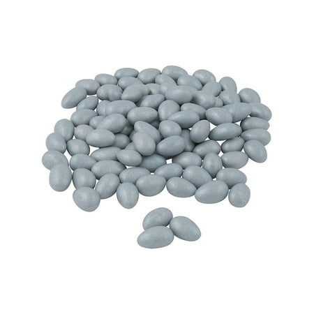 Fun Express - Silver Jordan Almonds (1lb) for Wedding - Edibles - Snacks & Baking - Salty Snacks - Wedding - 113