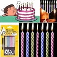 thumbnail image 1 of 10pcs 20pcs Funny Trick Relighting Candle Birthday Cake Decors Party Joke Xmas Gift, 1 of 4
