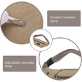 thumbnail image 2 of Canvas Bum Bag Large Capacity Waist Fanny Pack Wear Resistant and Waterproof Business Waist Bag for Walking,Khaki, 2 of 4