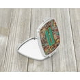 thumbnail image 2 of Letter N Retro Tribal Alphabet Initial Compact Mirror, 2 of 4
