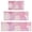 Pink Floral and, variant on Pink Floral and Petal Pattern Kitchen Rugs Sets Of 3,Kitchen Runner Rugs Non Skid Washable,Decorative Kitchen Floor Mats for Kitchen,Sink,Laundry,17"x30" 17"x47" 17"x59"