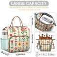 thumbnail image 5 of Pioneer Flower Floral Print Pattern Womens Lunch Box for Work,Insulated Large Lunch Bag for Tween and Teen,Loncheras Para Mujer,Leakproof Adult Lunch Bag for Work,Beach,Travel,Picnic,Camping, 5 of 7