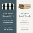 thumbnail image 6 of Casa Platino Beach Towel Set of 2, Light Weight, Quick Dry Towels, Large Beach Towels 30"x60", Beach Towel Set - Grey, 6 of 8