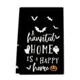 thumbnail image 2 of 100Fens Ghost Pumpkins Bats Cat Halloween Kitchen Towels Dish Towels, 17x23 Inch Seasonal Decoration Hand Towels, 2 of 6