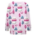 thumbnail image 5 of Oversized Cardigans Women Christmas Cute Snowman Tree Print Button Knitted Sweater Long Sleeve Casual Fall Clothes 2025 Xmas Party, 5 of 5