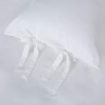 thumbnail image 4 of White Pillowcases with Bow Ties Pure Cotton King Size 2 Pieces Solid, 4 of 7