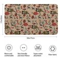 thumbnail image 3 of Red Mushroom Flower Brown Pattern Bathroom Rugs Mat,Non Slip Microfiber Bathroom Rug,Rubber Backing,Soft Bathroom Mats for Bathroom Floor,Tub and Shower,17x30in(43x75cm), 3 of 4