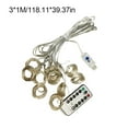 thumbnail image 3 of kurtrusly String Light Festival Decoration USB Remote Control Light Strip Adjustable Waterproof Lamp String, White Light, 3x1, 3 of 7