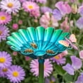 thumbnail image 4 of Metal Flower Pollinator Water Station with Stake, Waterproof Rustproof Garden Stake Feeder, Bright Floral Design for Bees Birds Butterflies, Outdoor Patio Backyard Pollinator Tool, 4 of 6