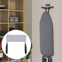Ironing Board Holder Storage Hanger Laundry Organizer Over door Ironing Board Hanger Ironing Hanger for Rooms Wall Home grey