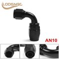 thumbnail image 1 of 10 Aluminum Fittings 90 Degree Black Oil/Fuel/Swivel Hose Fittings (Swivel Hose Tip)~5317, 1 of 1