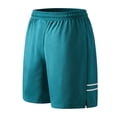 thumbnail image 4 of Mens Athletic Shorts 7 Inch Elastic Waist Lightweight Quick Dry Running Shorts for Workout Running Hiking Turquoise S, 4 of 4