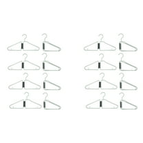 16Pcs Foldable Hangers, Plastic Portable Folding Clothes Hanger, Travel Hangers (Green)