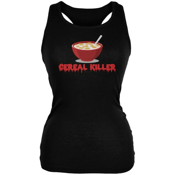 Cereal Killer Black Juniors Soft Tank Top - Large