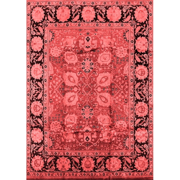 Ahgly Company Indoor Rectangle Oriental Red Industrial Area Rugs, 3' x 5'