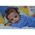 thumbnail image 3 of Reborn Baby Dolls Boy - 21 inch African American Realistic Ethnic Silicone Toddler Doll Lifelike Baby Doll Toddler Kids Gifts for Age 3+, 3 of 5