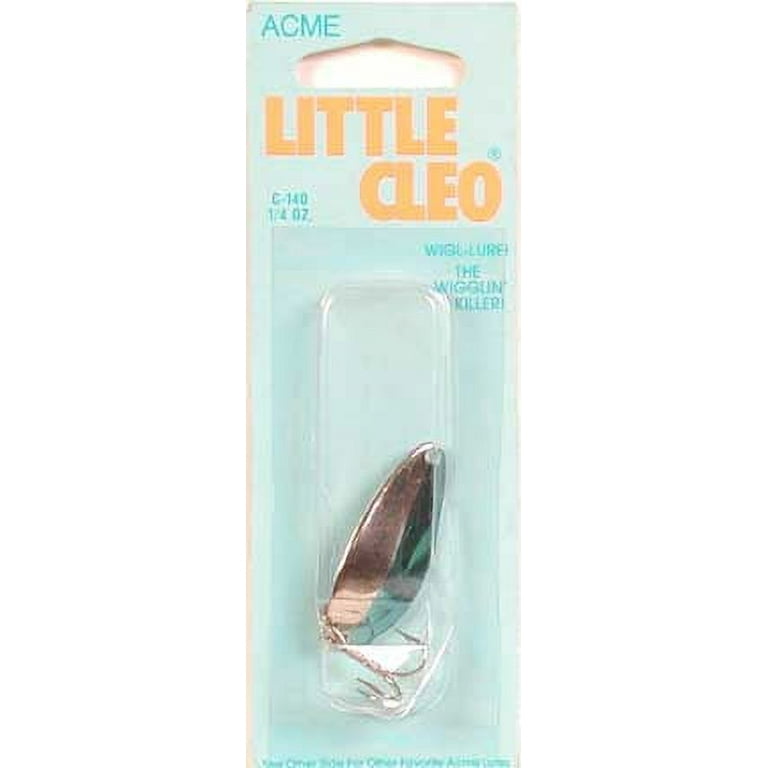 Acme Tackle Little Cleo Fishing Lure Spoon Nickel Blue 1/4 oz.
