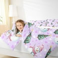 thumbnail image 4 of Feelyou Teens Winter Snowman Queen Comforter Set, Dreamy Fairy Tale Bedding Sets, Christmas Dots Tree Reversible Bedding Comforter Set, Breathable Home Decor, 3-Piece, 4 of 8