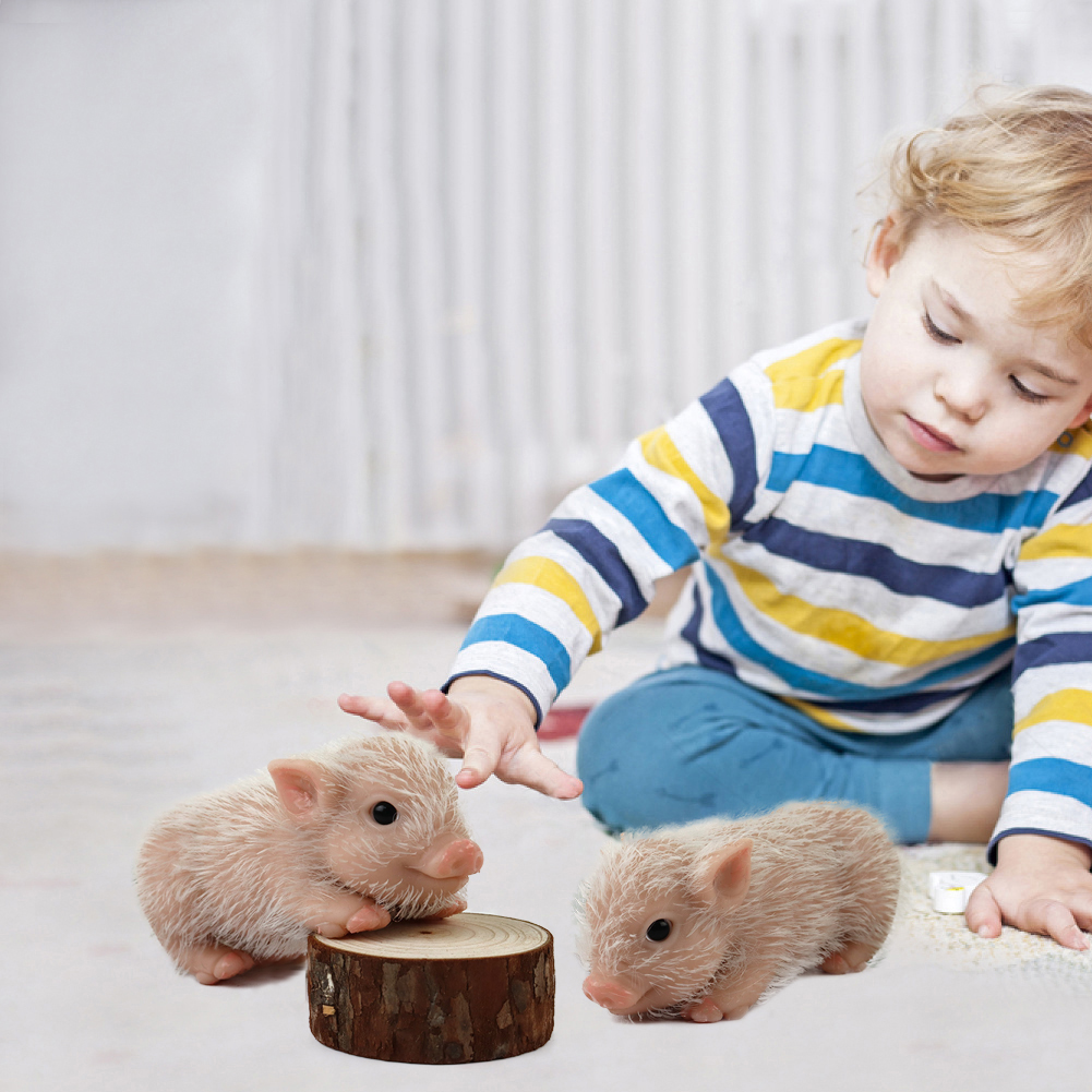 Silicone Pet Toy – Realistic Pig, Rabbit & Dog Soft Reborn Animal Dolls for Kids, Parent-Child Play, Home Party Gifts