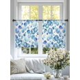 thumbnail image 3 of Blue Bubbles Sheer Curtains 54 Inch Long 2 Panels, Watercolor Gradient Bubble Summer Ocean Light Filtering Rod Pocket Curtains, Sheer Voile Drapes for Living Room Bedroom, 52"x54", 3 of 8