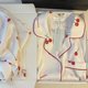 thumbnail image 2 of Pijama de seda de hielo de manga larga para primavera y otoño, traje de casa de seda con cerezas pequeñas, ropa de dormir bonita y de moda para mujer, 2 of 3