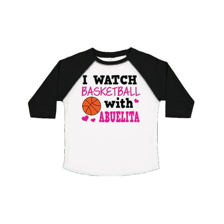 

Inktastic I Watch Basketball with Abuelita Gift Toddler Toddler Girl T-Shirt