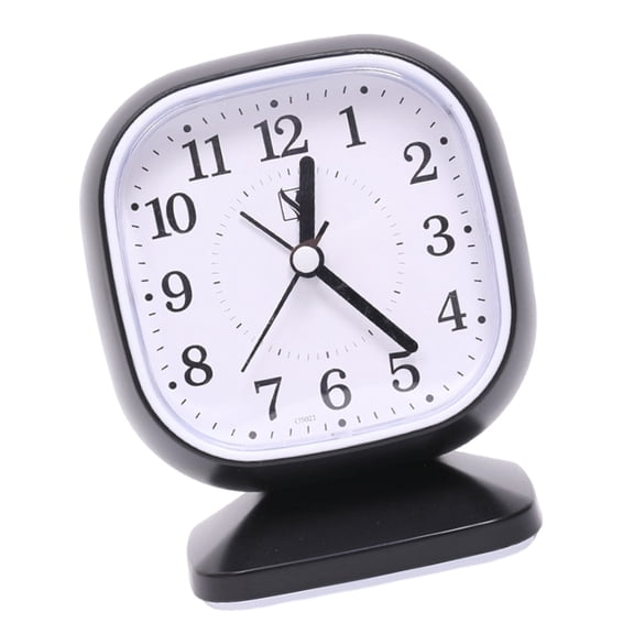 AOOOWER Quiet Movement Kids' Alarm Clock with Arabic Numerals Modern Minimalists Battery Operated Table Clock for Student Gift