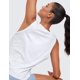 thumbnail image 5 of Remera sin mangas CRZ YOGA de algodón Pima blanca suelta M, 5 of 6