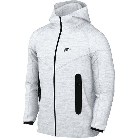 Nike Mens Nike Tech Fleece Full-Zip Hoodie - Mens Black/Birch Heather Size XXL