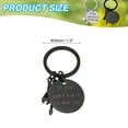 thumbnail image 2 of Uxcell Dad Keychain Funny Key Chain Gifts from Son, Dad Style, Black, 2 of 7