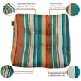 thumbnail image 5 of Classic Accessories Water-Resistant Square Patio Seat Cushions, 19 x 19 x 5 inch, SanteFe Stripe, 2 Pack, 5 of 10