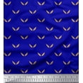 thumbnail image 1 of Soimoi Blue Rayon Crepe Fabric Brush Stroke Abstract Decor Fabric Printed Yard 46 Inch Wide, 1 of 3