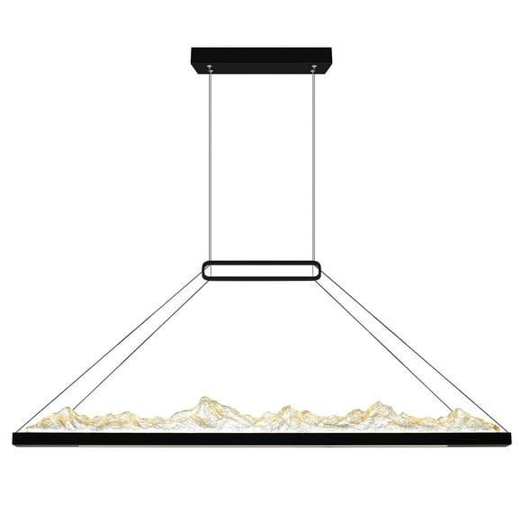 Himalayas Integrated LED Black Chandelier
