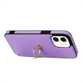 thumbnail image 6 of Feishell for iPhone 11 Wallet Case with Card Holder, 360°Rotation Ring Holder Kickstand, Premium PU Leather RFID Blocking Card Pocket Protective Cover For iPhone 11, Purple, 6 of 9