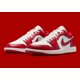 thumbnail image 1 of N I-K-E A i r-Jor-dan 1 Low Varsity Red White 553558-166 Men's Shoes NEW, 1 of 6