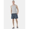 thumbnail image 2 of No Boundaries Men's & Big Men's Elastic Waist Swim Trunks, 6" Inseam, Size S-5XL, 2 of 6