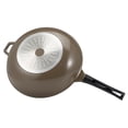thumbnail image 3 of 14" Green Ceramic Wok by Ozeri, with Smooth Ceramic Non-Stick Coating (100% PTFE and PFAS Free), 3 of 6