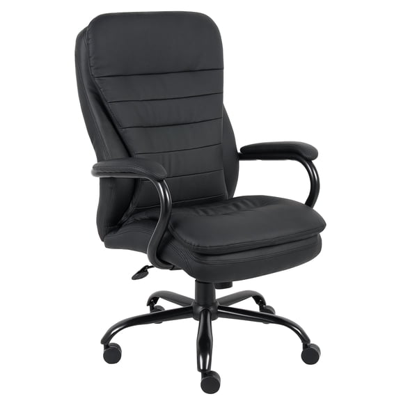 Kingfisher Lane 20.5" Faux Leather Swivel Office Chair in Black
