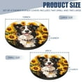 thumbnail image 2 of Electric Stove Burner Covers,4 Pcs Round Gas Burner Cover,8 and 10 Inch,Border Collie in Sunflower Field Watercolor, 2 of 7