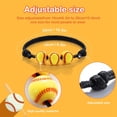 thumbnail image 4 of Lot de 20 Bracelets de Softball pour Fêtes, Perles de Softball, Bracelets d'Amitié Ajustables, Cadeaux de Softball, 4 of 5