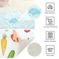 thumbnail image 3 of Yayeee Bath Rug for Bathroom Floor Non Slip Rectangle Fluffy Soft Absorbent Mat, 16"x24", White Vegetables Pattern, 3 of 7