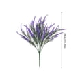 thumbnail image 6 of 7-Head Artificial Lavender Bouquet - Fake Purple Plastic Flowers for Home, Wedding & Farmhouse Table Decor, No Maintenance, 6 of 6