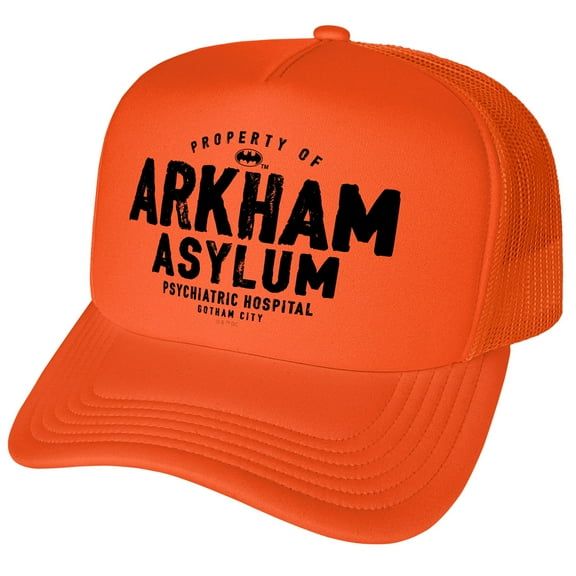 Batman Property Of Arkham Asylum Foam Snapback Trucker Hat - Unisex for Men and Women